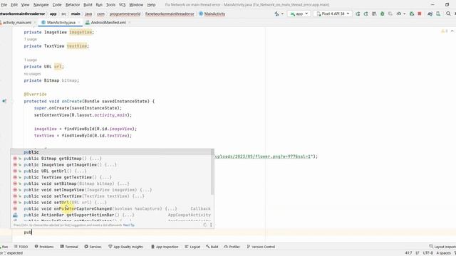 How to fix android.os.NetworkOnMainThreadException Error by creating new Thread in Android Code? смотреть онлайн