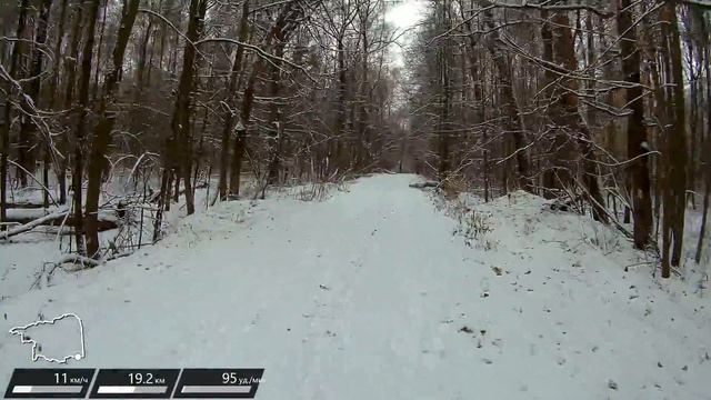 [Slow TV] First Snow Bicycle Ride. Moscow