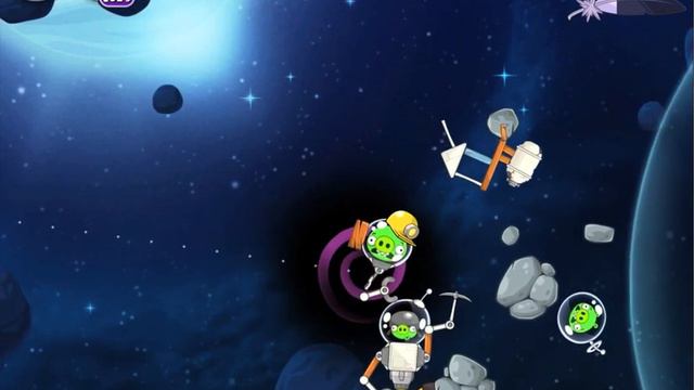 Angry Birds Space 8-12 Beak Impact Space Eagle Walkthrough смотреть онлайн