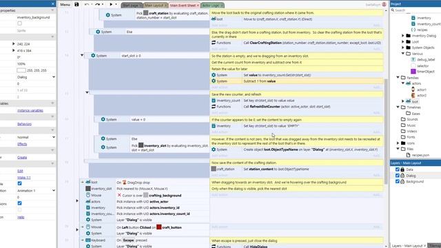 Construct 3 Tutorial : Inventory with crafting station for multiple characters смотреть онлайн