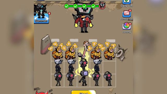 Toilet Monster Strategy War vs Merge War Skibydy Toilet Max Level Gameplay Merge War Merge Battle смотреть онлайн