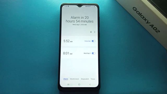 How to Turn OFF Alarm Clock in Samsung Galaxy A02 смотреть онлайн