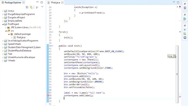 How to create label in java swing using eclipse смотреть онлайн
