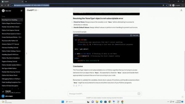 NoneType object is not subscriptable python