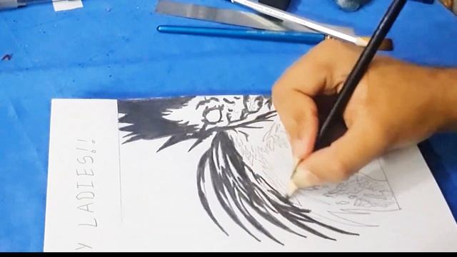 Drawing Ryuk- Deathnote| Elixir Piyush| Timelapse |Anime art| Deviantart | Paint смотреть онлайн