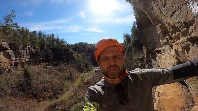 Via Ferrata - Red River Gorge, Kentucky - Southeast Mountain Guides Rock Climbing смотреть онлайн