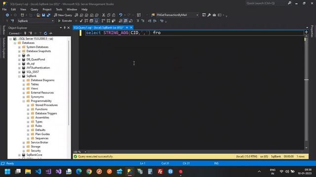 String Agg in sql смотреть онлайн