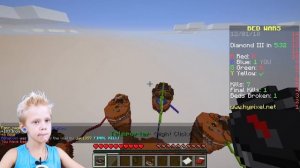 ПАПА ИГРАЕТ В MINECRAFT! Почти Про? Бед Варс в Майнкрафте