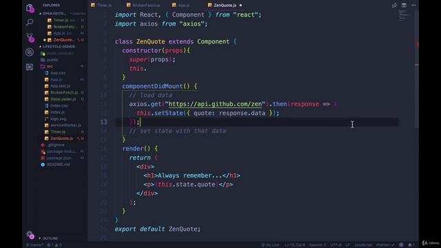Loading Data Via AJAX смотреть онлайн