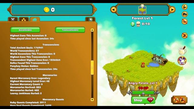 Clicker Heroes: 100% In Game Achievements смотреть онлайн