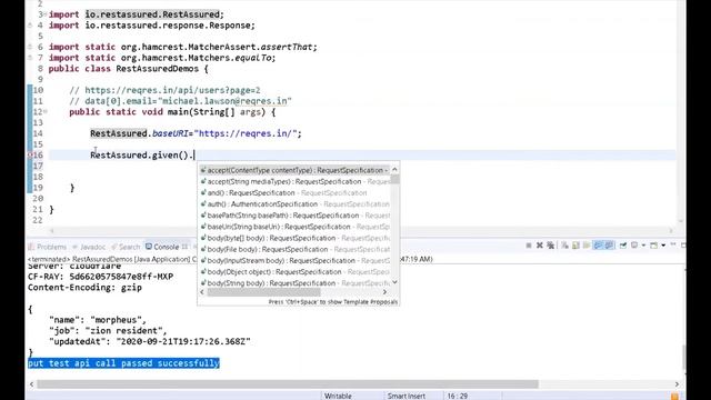 RestAssured Tutorial: How to verify api response data using json path смотреть онлайн