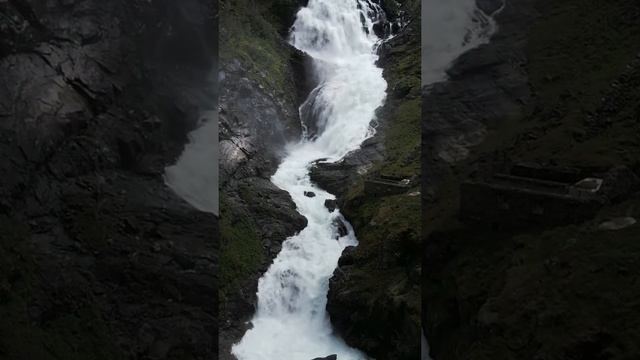 Kjosfossen waterfall, Flåm Railway, Norway #Shorts смотреть онлайн