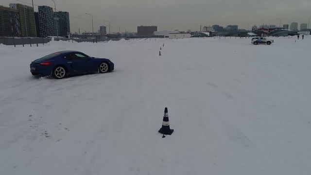 Porsche cayman winter! смотреть онлайн