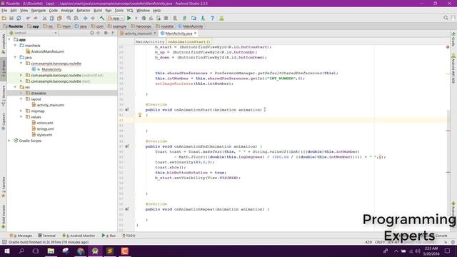 Develop Roulette game in Android Studio Tutorial смотреть онлайн