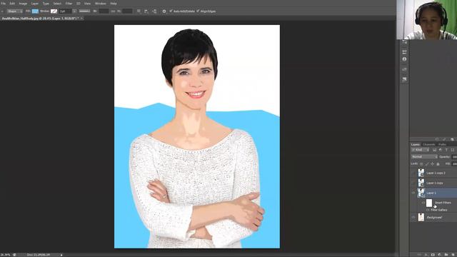 Photoshop Tutorial - How To Turn Photos Into Cartoon Effect смотреть онлайн