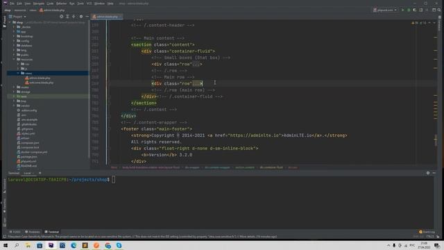 Laravel 9 и Vue 3 SPA интернет магазин 5. Оформляем adminlte, иконки. Создаем layout и имена.mp4 смотреть онлайн