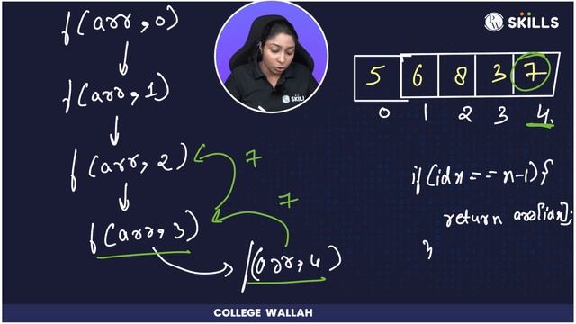 Recursion Questions 5 | Recursion on Arrays | Max Value | Sum of arrays | 32 | Java & DSA Course смотреть онлайн