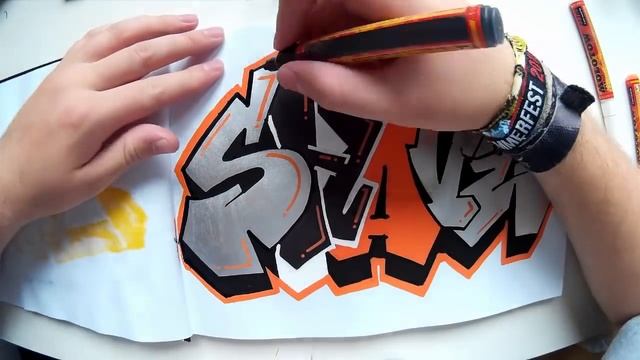 Graffiti Blackbook Piece Speedart "Shave" Orange Chrome Blackbook Piece смотреть онлайн