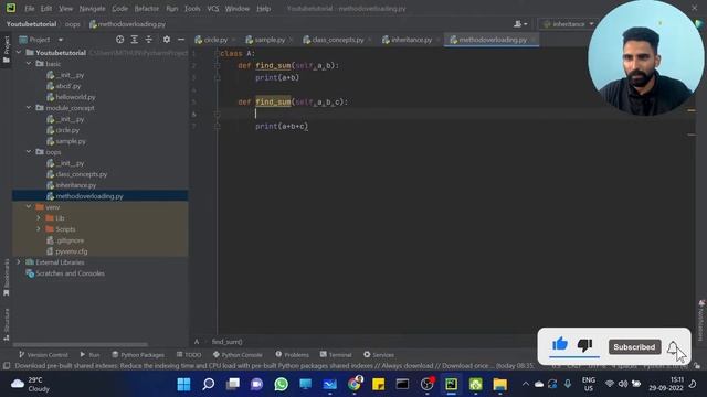 Part 62 | Method Overloading in Python | Python Malayalam Tutorial Series смотреть онлайн