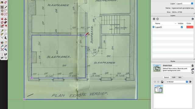 Sketchup: tracing an existing floor plan смотреть онлайн