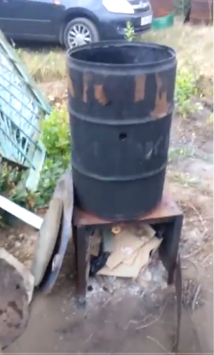 Коптильня из бочки