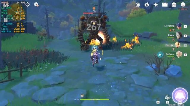 Genshin Impact 1.1 on NVIDIA GeForce 920M смотреть онлайн