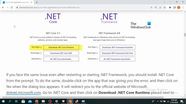 Fixed : To Run This Application You Must Install .NET Core (2023) смотреть онлайн