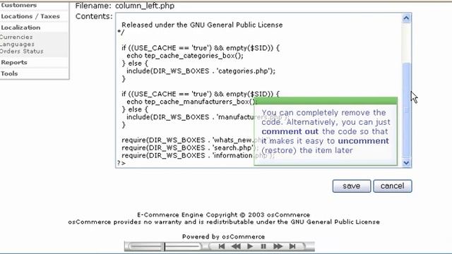 How to Edit your Left and Right Columns in osCommerce - Host Department LLC смотреть онлайн
