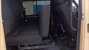 Установка раскладного дивана в Соболь  Замена сдвоенного сидения на раскладное