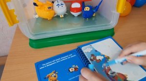 Супер Крылья Корзина игрушек и водная раскраска Super Wings Toys لعب مع أجنحة سوبر