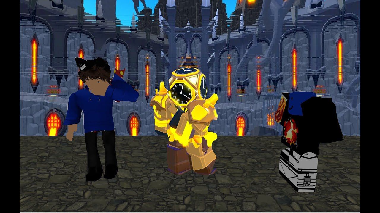 Троллю игроков с помощью Golden Future Large Clockman! В Toilet Tower Defense смотреть онлайн