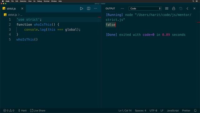Strict Mode in JavaScript смотреть онлайн