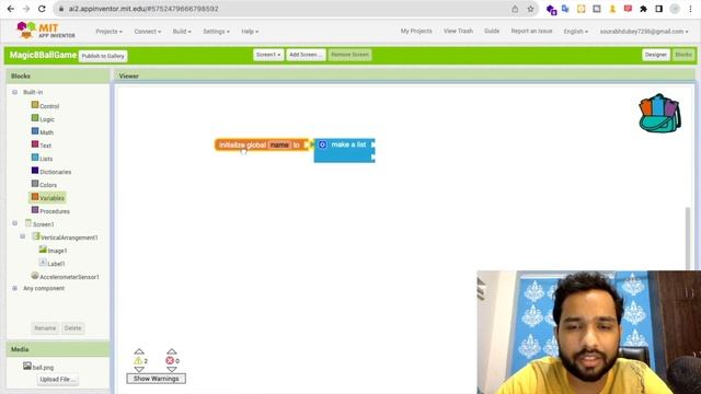 How To Make Magic 8 Ball Game In MIT App Inventor 2 | The Coding Bus Full Video.