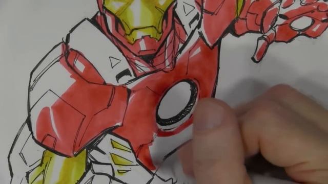 Todd Nauck Inking & Coloring Iron Man: SDCC 2014 смотреть онлайн
