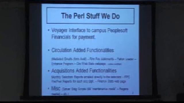 Michael North, Northwestern University, part 1 of 1: Let's Perl Together смотреть онлайн