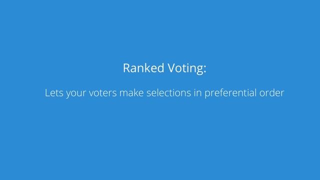 Weighted and Ranked Voting | eBallot смотреть онлайн