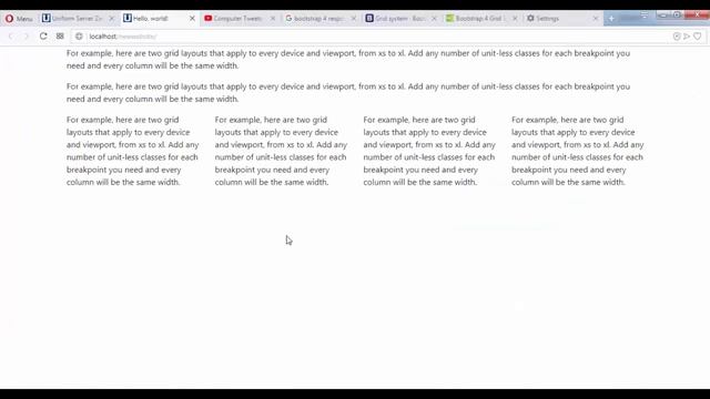 4 - How to Create Responsive Grid System Using Bootstrap 4 in Tamil смотреть онлайн