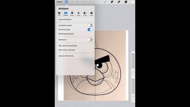 DRAWING TEST: DRAWING RED FROM ANGRY BIRDS USING THE SYMMETRICAL TOOL IN PROCREATE смотреть онлайн