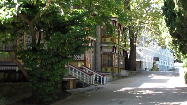 КРЫМ. Парк санатория Гурзуфский. Фонтаны Ночь, Орфей, Купальщица. Корпус Гагаринский. Сентябрь 2021 смотреть онлайн