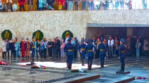 Смена Почётного Караула в Пантеоне Славы Мамаев Курган, Волгоград, 1 апреля 2023 года, 14:00 часов