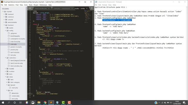 3. Application Structure (Tutorial Yii2 Advanced) смотреть онлайн