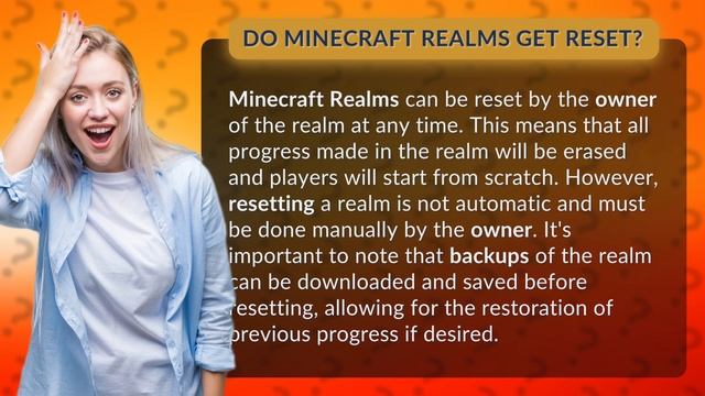 Do Minecraft Realms get reset? смотреть онлайн