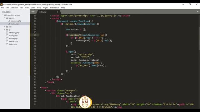 Part 4 - Question and Answer Web Application in PHP | Single Select Multiple Choice Question смотреть онлайн
