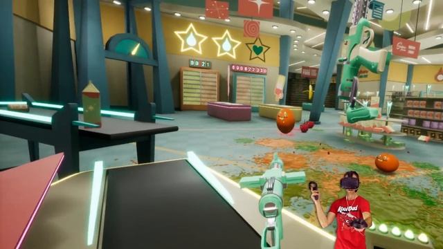FLYING BANANAS ATTACK SHOP! - Shooty Fruity Gameplay - VR Vive Game смотреть онлайн