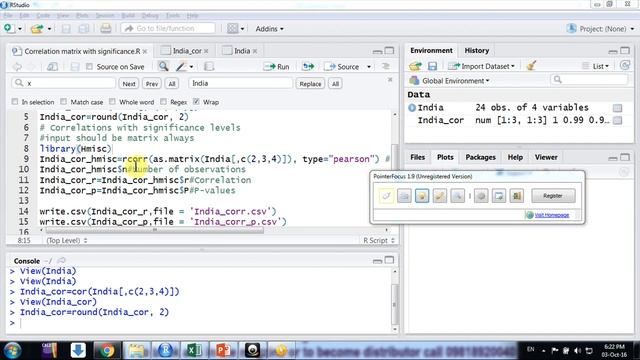 Correlation matrix with significance levels in R Studio смотреть онлайн