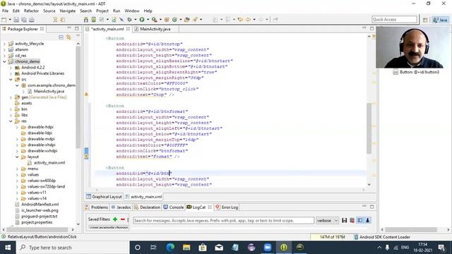 Chronometer Control in Android смотреть онлайн