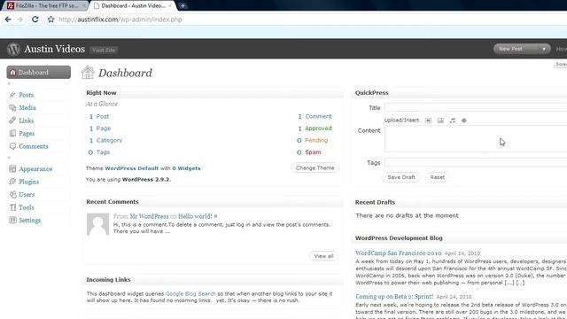 The WordPress Blogging Dashboard Overview | WordPress Admin Administration Panel смотреть онлайн