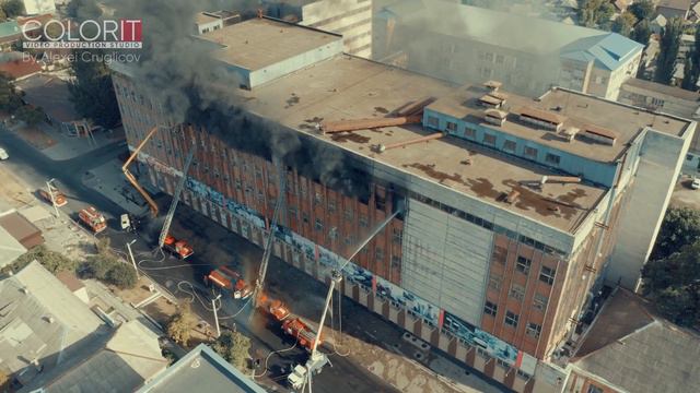 Крупный пожар в Тирасполе смотреть онлайн