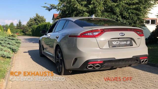 Kia Stinger GT 3.3 V6 | RCP Exhausts | Cat Back Exhaust + Valves смотреть онлайн