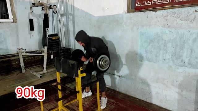 Biceps curl 95kg | 17 years old Bacho Saginashvili смотреть онлайн